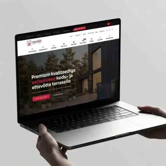 tentest.ee – Veebilehe kujundus ja arendus